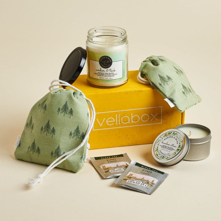 Vellabox Vivere September 2018 - Products With Box Front
