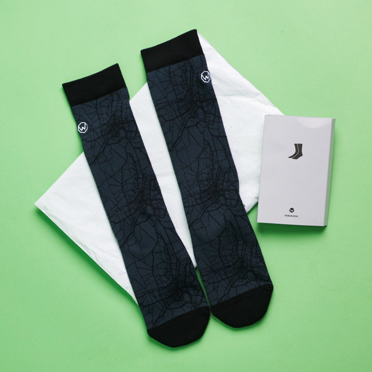 Wohven Socks September 2018 - Poly Bag Open With Product Top