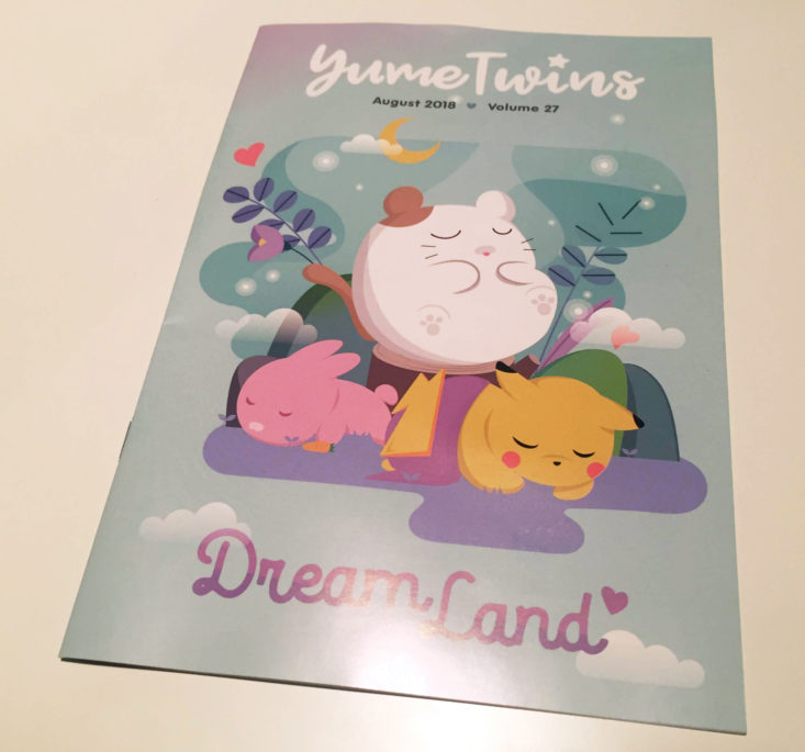YumeTwins August 2018 Pamphlet front