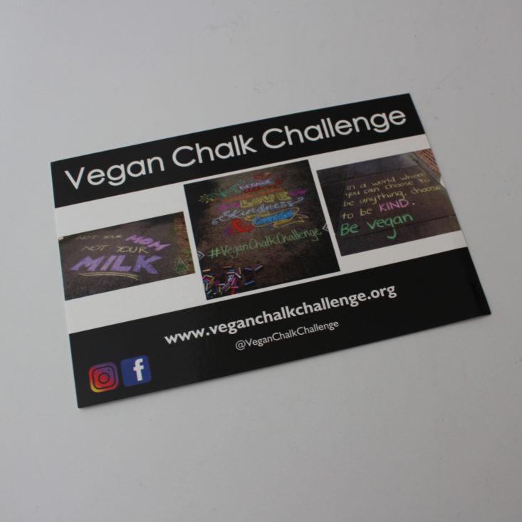All Around Vegan chalk challenge