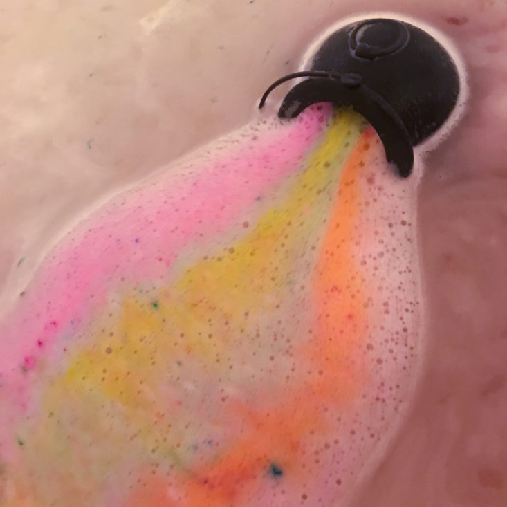 Bath Bevy cauldron 4 Spellabration Witches Cauldron Bath Bomb By Bare Naked Bath - after adding water