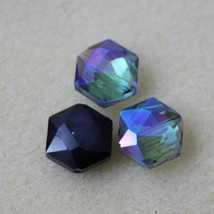 Blueberry Cove Beads October 2018 - Chinese Crystal Hexagons Top