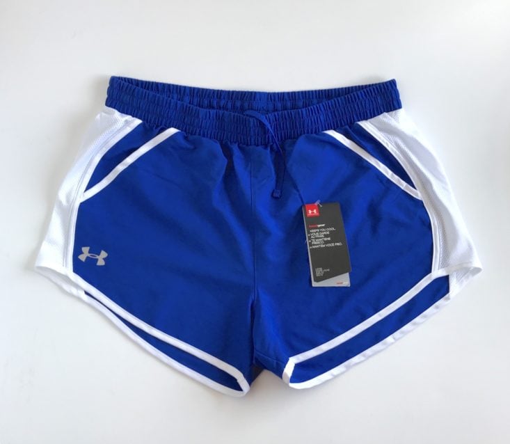 BuffBoxx Fitness September 2018 -Under Armour UA Fly-By Team Shorts Front