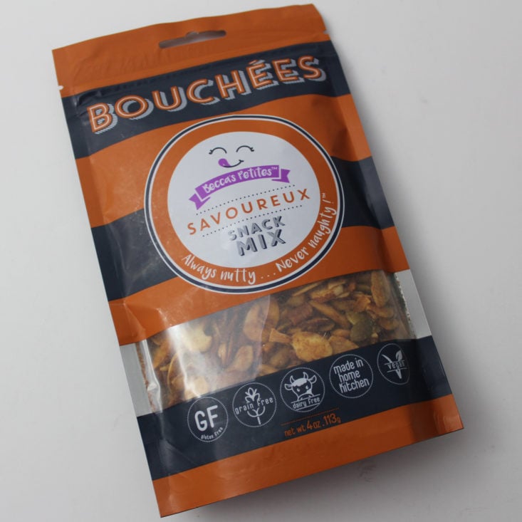 Clean Fit Box October 2018 - Bouchees Savory Snack Mix Top