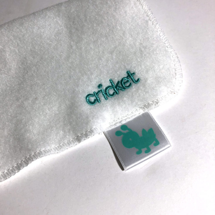 Cricket Crate October 2018 - towel tag