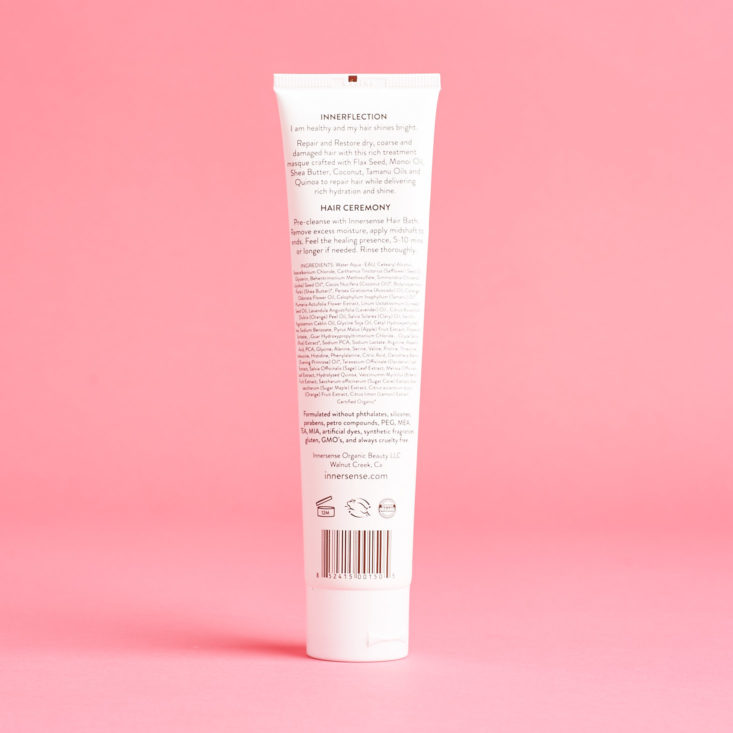 Detox Market October 2018 - Hydrating Hair Masque Back