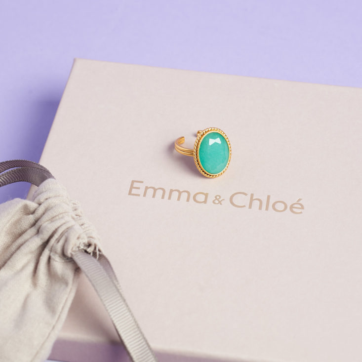 Emma and Chloe September 2018 - Box With Drawstring Bag and Ring Top