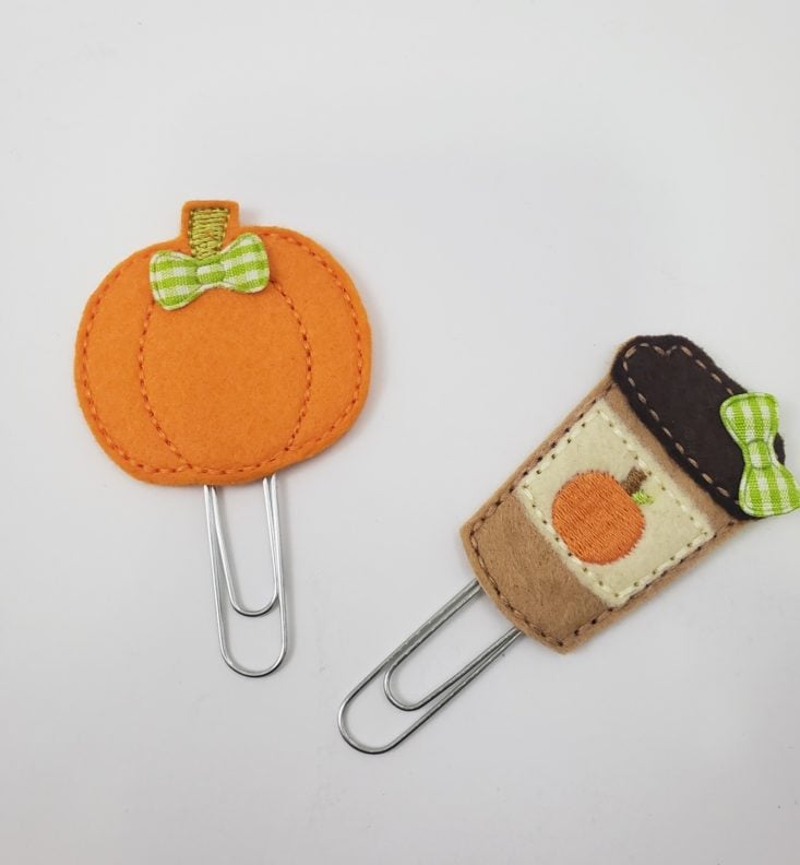Flair & Paper October 2018 - Fall Planner Clips Top