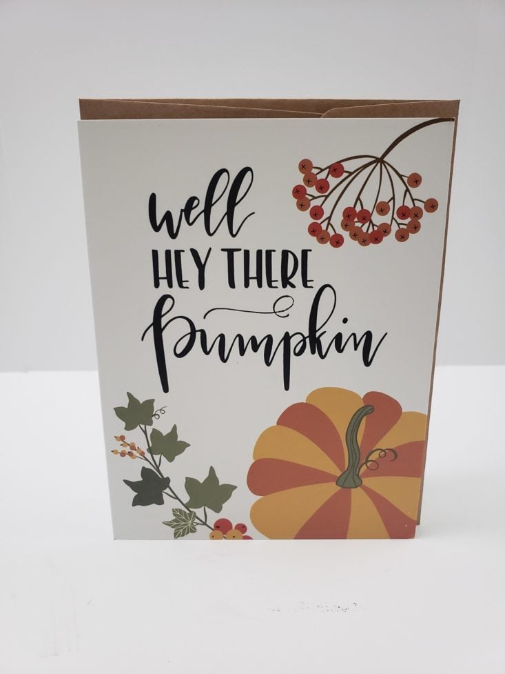 Flair & Paper October 2018 - Well Hey There Pumpkin Card Front