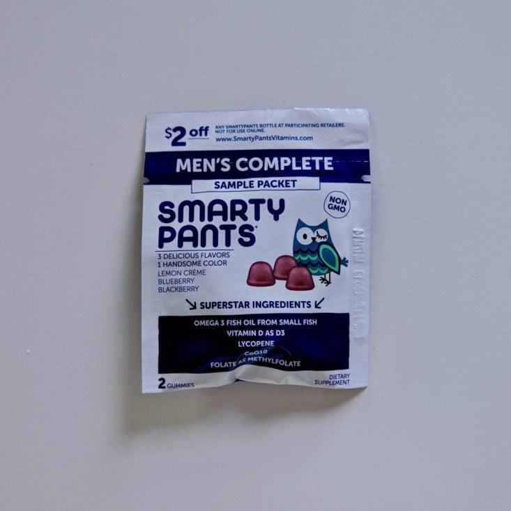 Gentleman’s Box October 2018 - Smartypants Gummies Pack