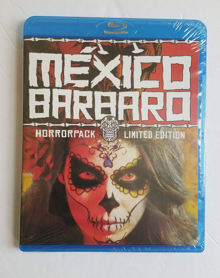 Horror Pack Subscription Box August 2018- Mexico Barbaro DVD Front