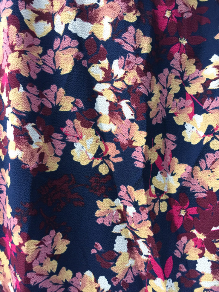 JustFab Subscription Box Review & BOGO Offer October 2018 - Smocked Sleeve Dress Closer
