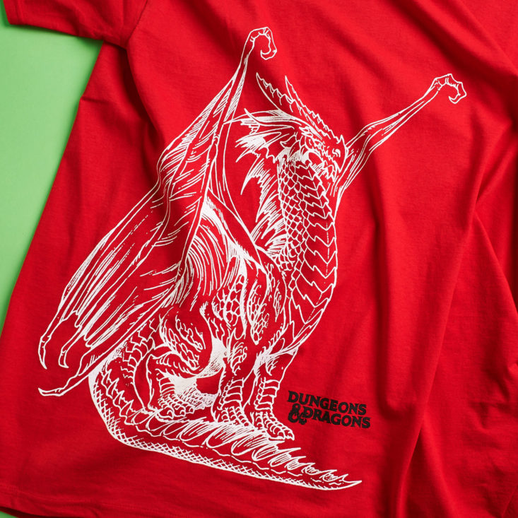 Loot Gaming Medieval August 2018 - Dungeaons and Dragons Red T Shirt Front