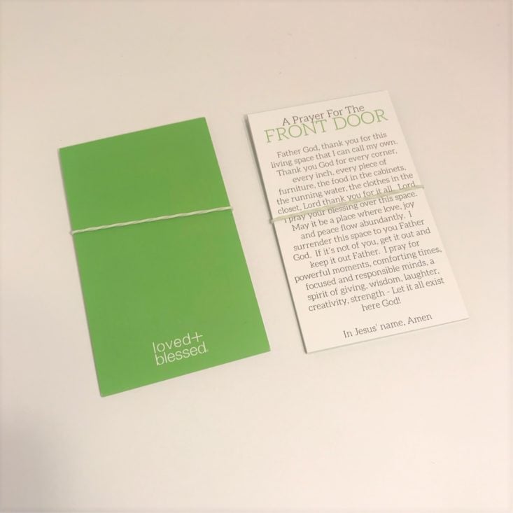 Loved + Blessed “Purpose” November 2018 - Encouragement Kit – Prayer Cards Set 1