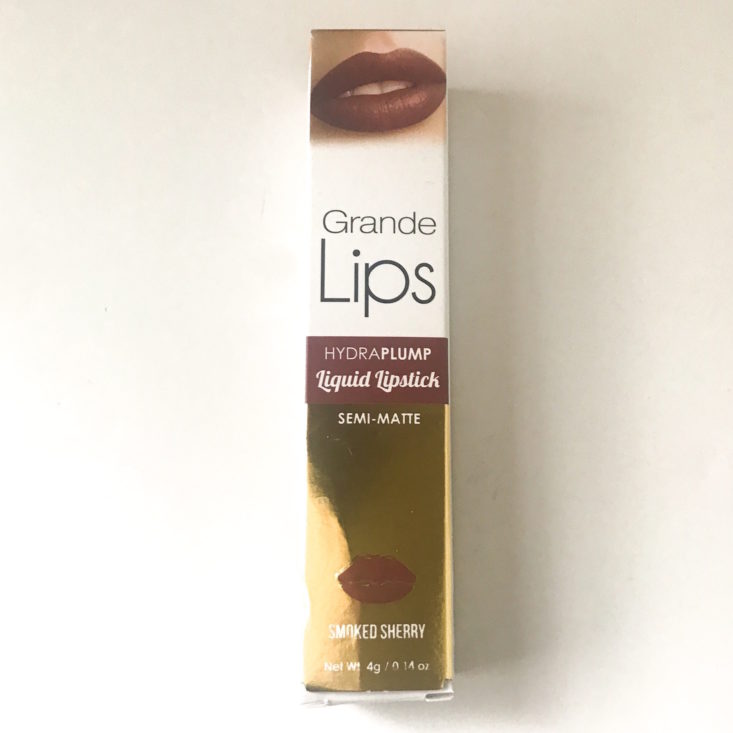 GrandeLips HydraPlump Liquid Lipstick in Smoked Sherry, 