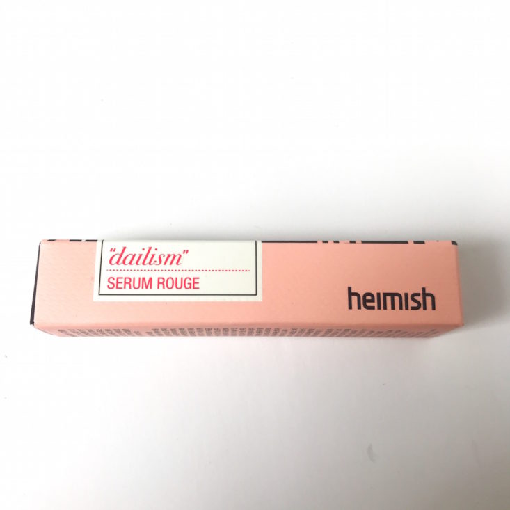Pink Seoul October 2018 - Heimish lipstick box top view