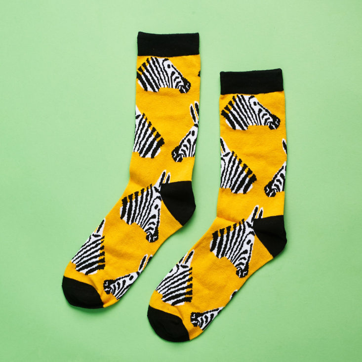 quirky crate pair of zebra socks