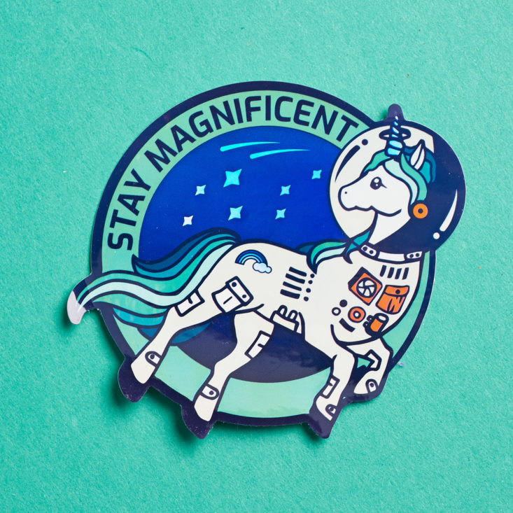 Quirky Post stay magnificent sticker
