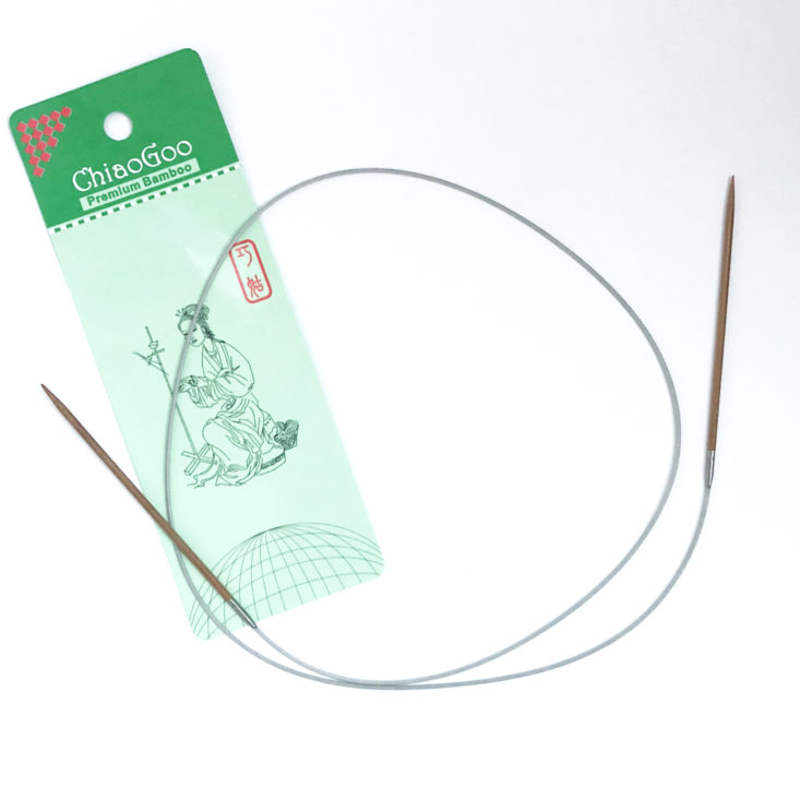 ChiaoGoo Bamboo Circular Knitting Needles, 40”