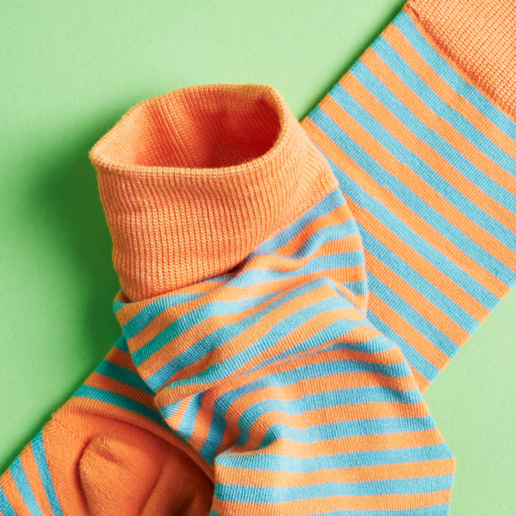 Say It With A Sock Mens October 2018 - Mast Steiner Tropical Stripes Socks Top