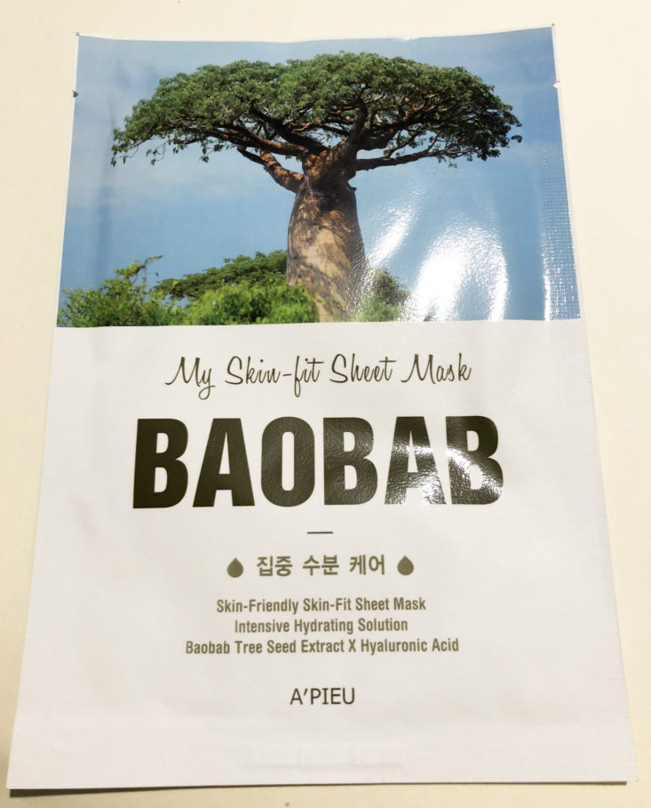 piibu sheet mask baobab