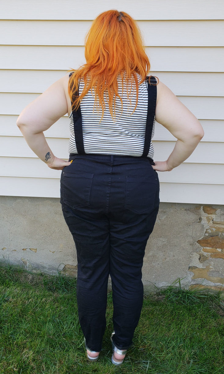Shoe Dazzle September 2018 - Plus Size Skinny Overall Size Back