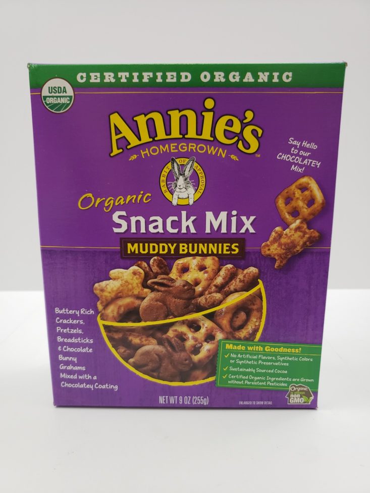 Snack With Me October 2018 - Annie’s Snack Mix Muddy Bunnies Pack Front