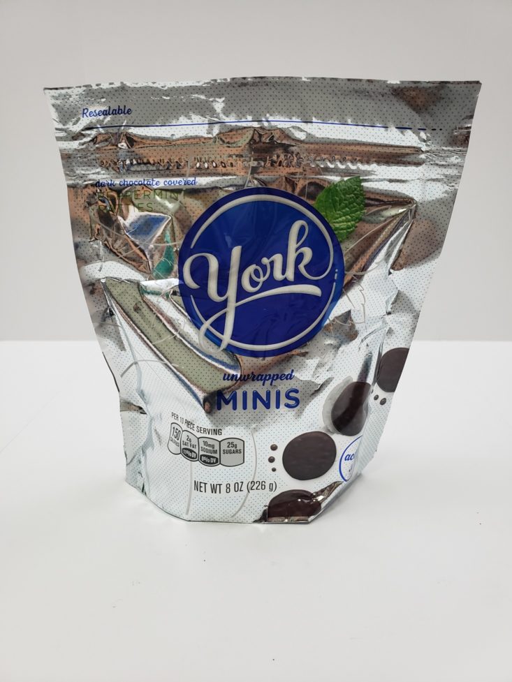 Snack With Me October 2018 - York Peppermint Patties Minis Unwrapped Front