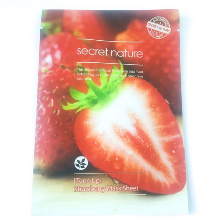 Sooni Mask Pouch September 2018 - Secret Nature Strawberry Mask Sheet