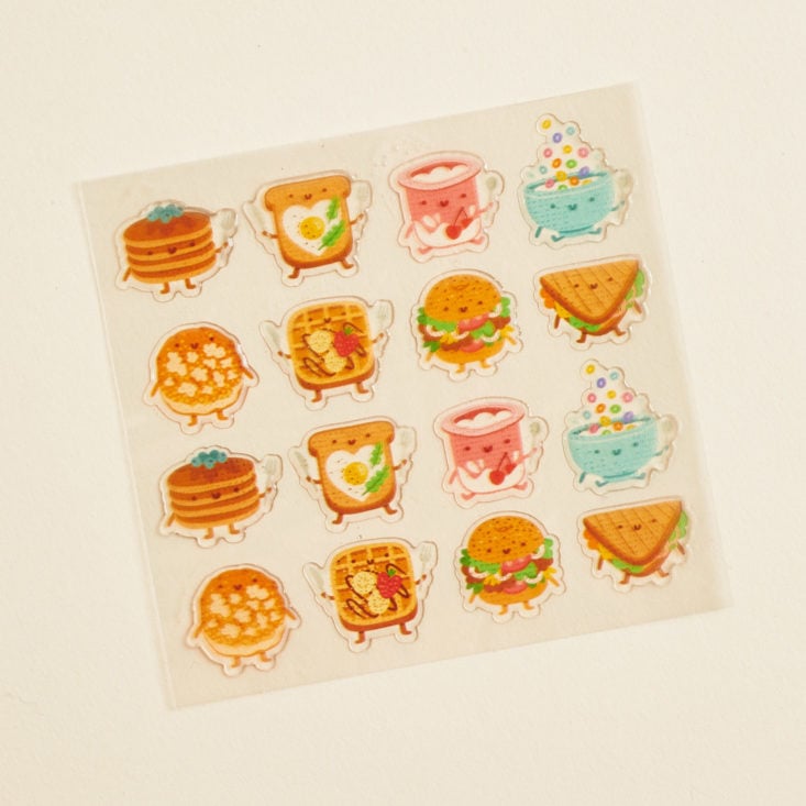 stickii autumn morning sandwiches and food stickers