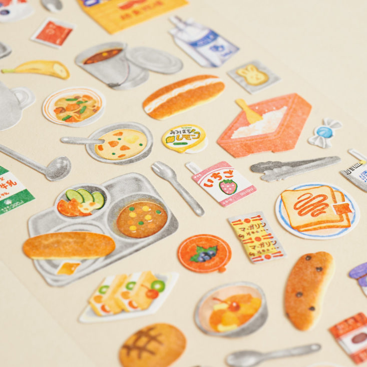 stickii autumn morning food stickers up close