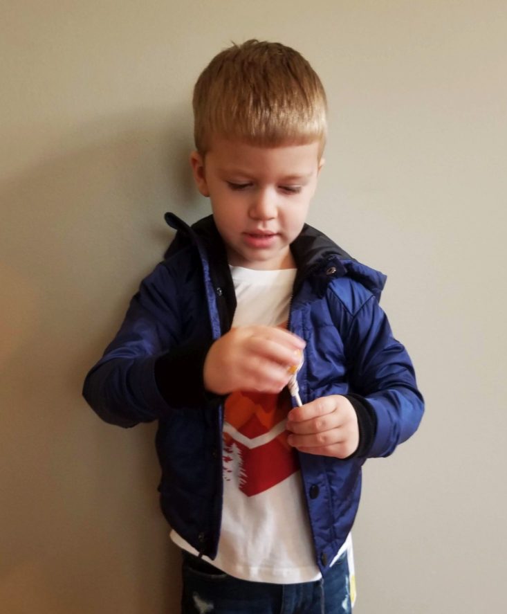 Stitch Fix Kids Boy Box October 2018 coat modeled