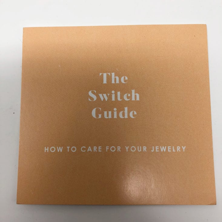 Switch Designer Jewelry Rental October 2018 - Info Card Front