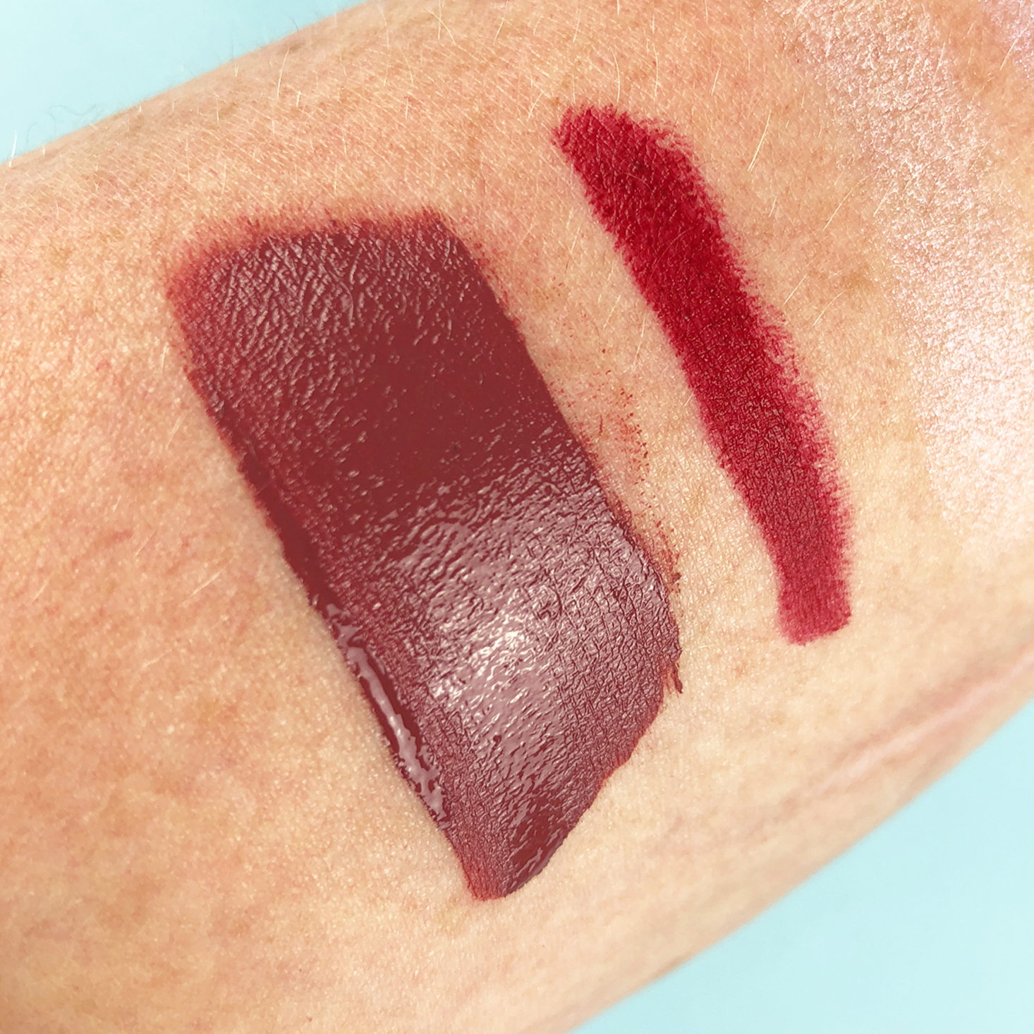 lip color swatches