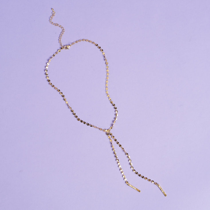 your bijoux box lariat chain necklace