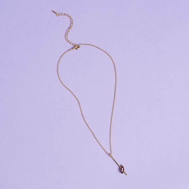 your bijoux box pendant necklace with red gem