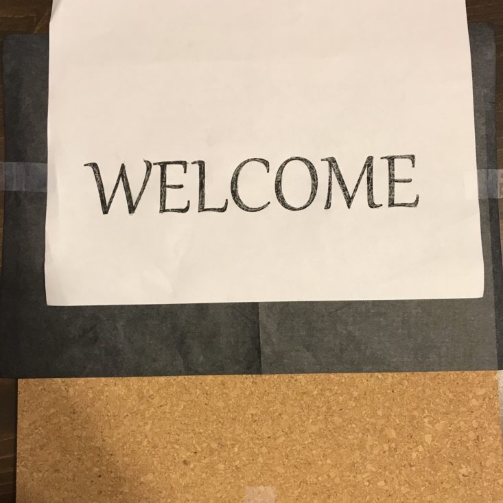 Adults & Crafts Cork Burning Kit October 2018 Review - Welcome Sign Design 1 Top