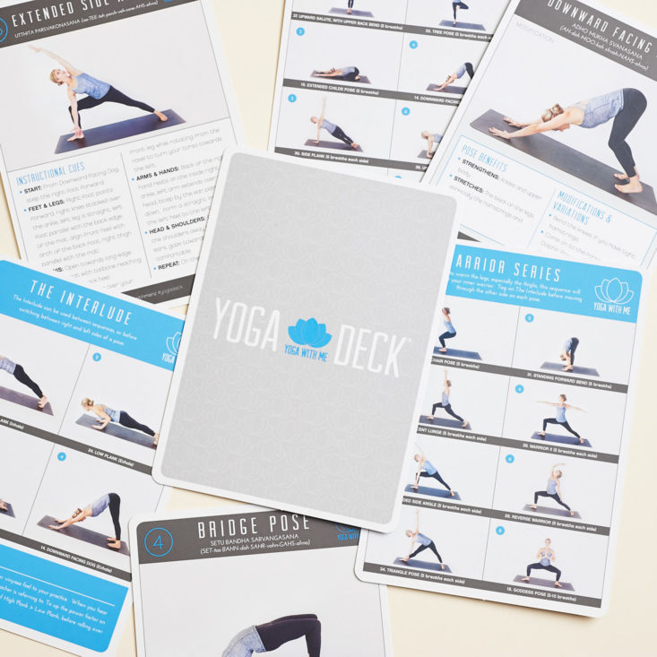 astral box yogi edition october 2018 yoga pose deck cards