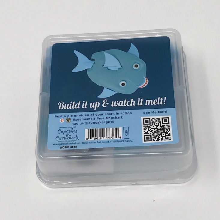 Sensory Theraplay Box November 2018 melting shark back packaging