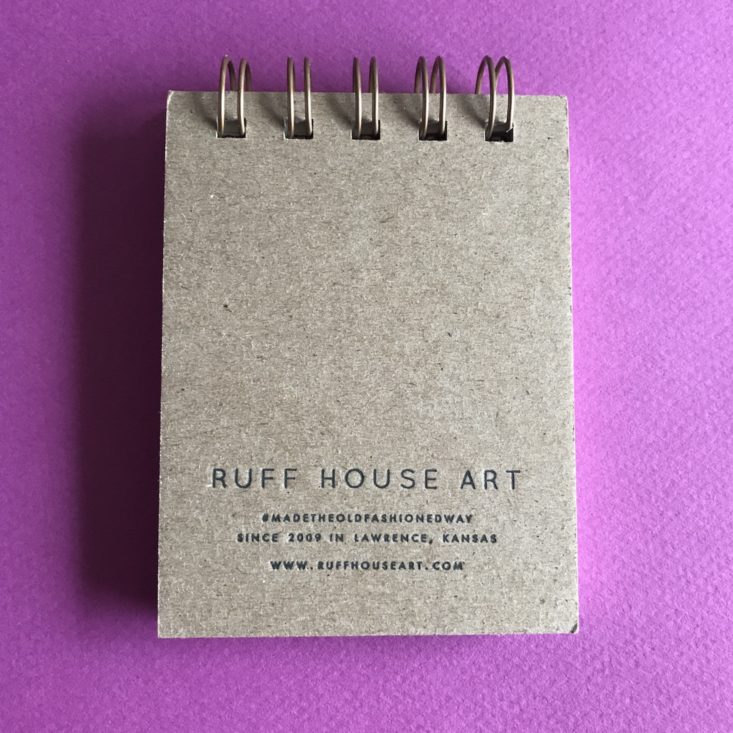 BohoBabe November 2018 - Ruff House Art Bloom Jotter Notepad 4b