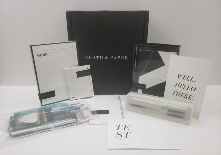 Cloth & Paper October 2018 - Box With All Products