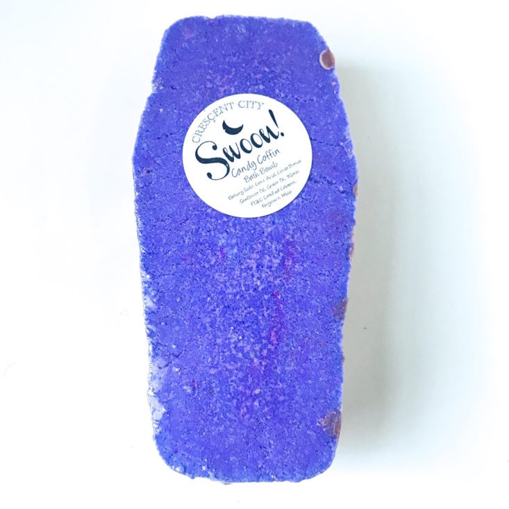Crescent City Swoon Subscription Box October 2018 Review - Candy Coffin Bath Bomb 2 Top