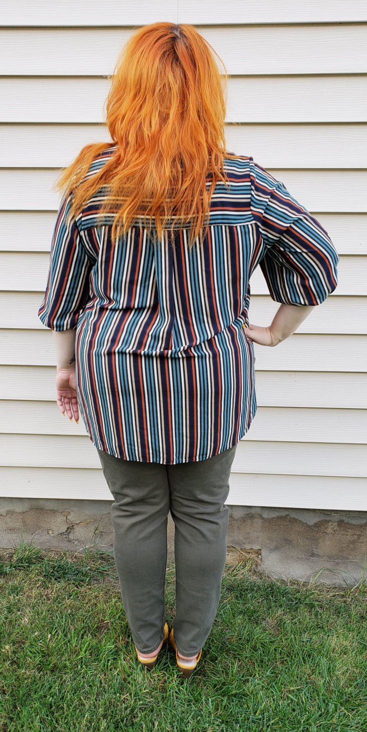 Dia & Co Subscription Box Review—October 2018 - Sleeve Peasant Blouse 5 Back