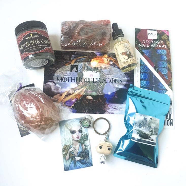 Enchantment Box “Mother of Dragons” December 2018 Review - All Products Top