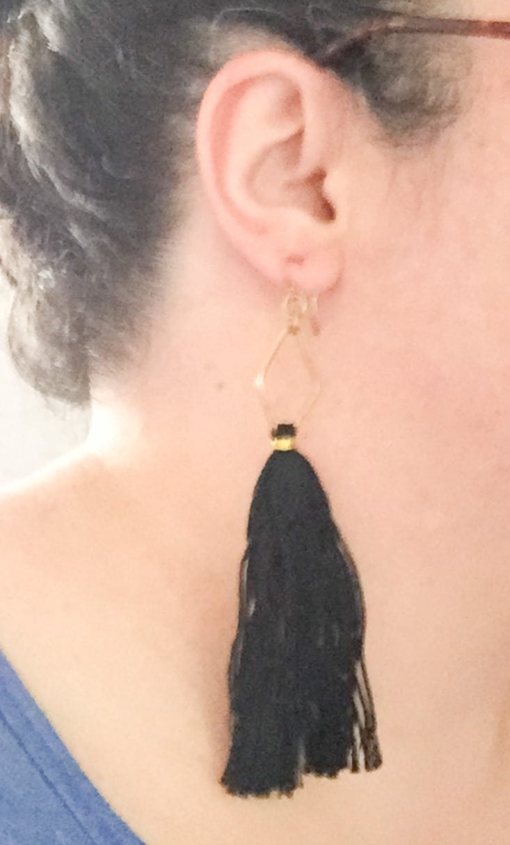 Fair Trade Friday Earring of the Month Club Subscription Review October 2018 - Short Tassel Earrings by Have Hope On