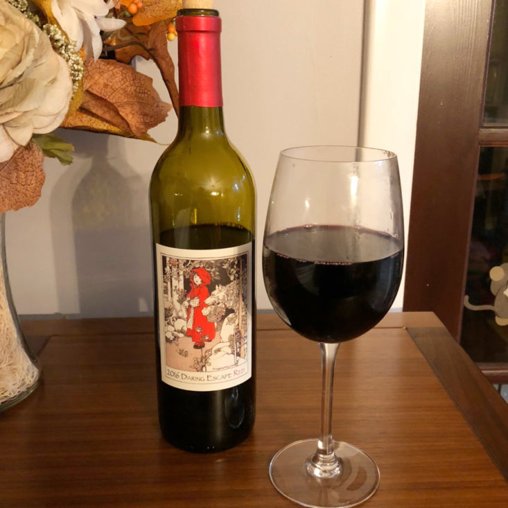 Firstleaf Wine November 2018 - Daring Escape Red Blend Bottle With Front