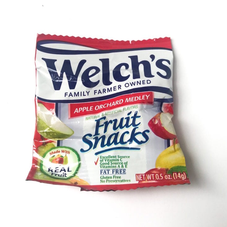 Fruit For Thought Box October 2018 - Fruit Snacks Front