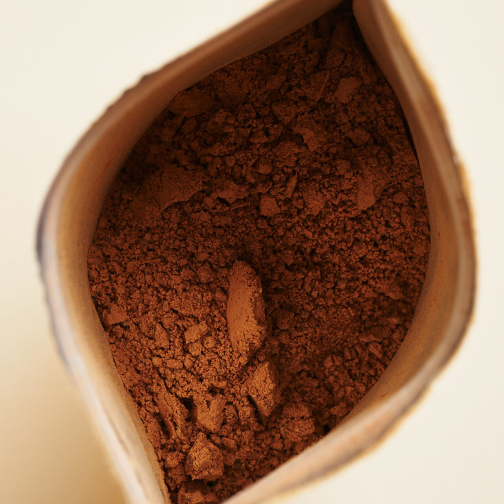 Goddess Provisions November 2018 dark hot chocolate detail