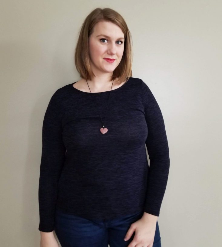 Golden Tote 149 Tote Review November 2018 blue long sleeve top