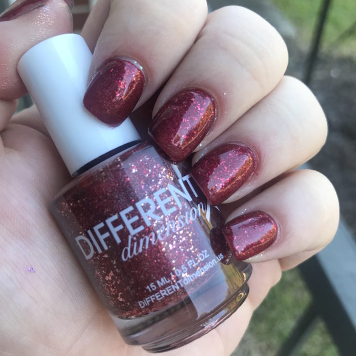 Holo Hookup November 2018 - Different Dimension in Fire Breather Nail Art Closer